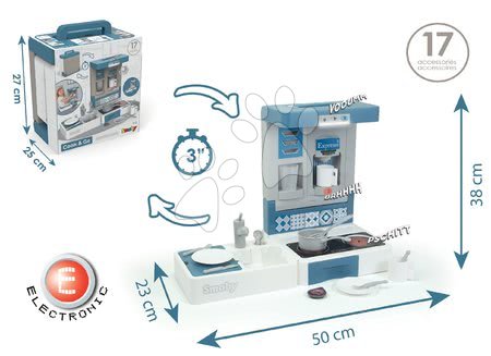 Bucătării electronice de jucărie - Bucătărie pentru călătorii Cook&Go Red Smoby - 7