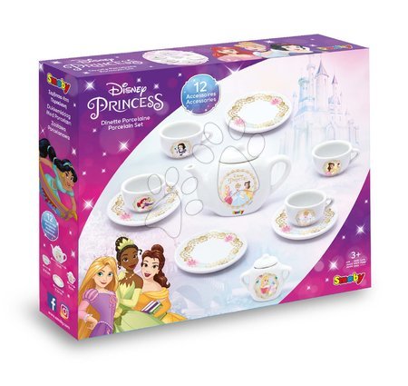 Od 3 do 6 let - Porcelánová čajová souprava Disney Princess Porcelain Set Smoby - 2