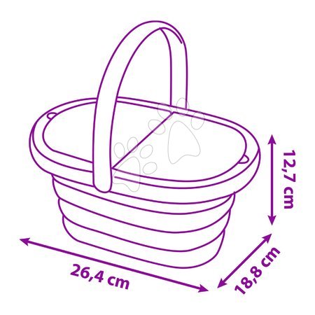 Ustensiles et accessoires de cuisine - Panier avec ensemble de déjeuner et verres Stitch Picnic Basket Smoby - 4