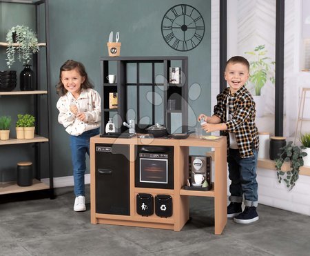 Kuchyňky pro děti sety - Set kuchynka moderná Loft Industrial Kitchen Smoby_1