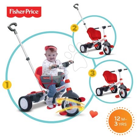 Triciklik 10 hónapos kortól - Tricikli Fisher-Price Charm Touch Steering smarTrike - 4