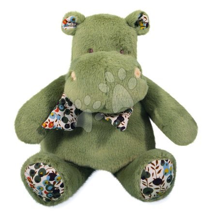 Plush toys - Plyšový hrošík so šatkou Hippo Bandana Almond Green Histoire d’ Ours