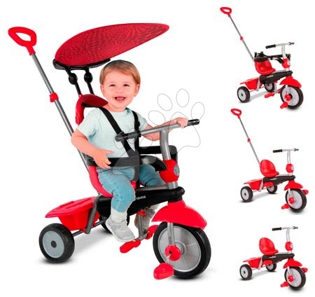 Tříkolky od 10 měsíců - Tříkolka Zoom Red 4in1 smarTrike - 5