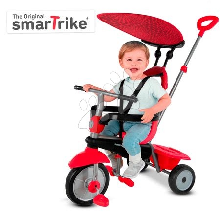 Tříkolky od 10 měsíců - Tříkolka Zoom Red 4in1 smarTrike - 6