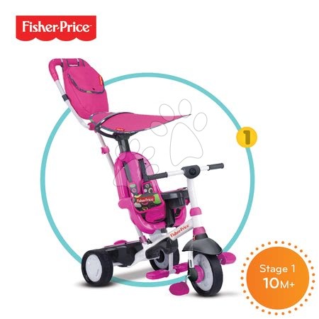 Tříkolky od 10 měsíců - Tříkolka Fisher-Price Charisma Touch Steering smarTrike - 1