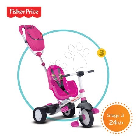 Tříkolky od 10 měsíců - Tříkolka Fisher-Price Charisma Touch Steering smarTrike - 3