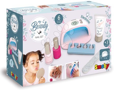 Kosmetiktisch für Kinder - Maniküre mit elektronischer UV-Lampe My Beauty Nail Set Smoby  - 4