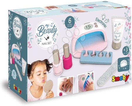 Kosmetiktisch für Kinder - Maniküre mit elektronischer UV-Lampe My Beauty Nail Set Smoby  - 17