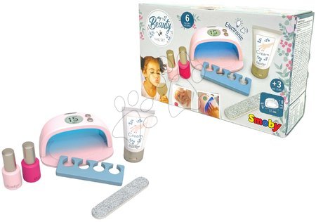 Coiffeuse pour enfants - Manucure avec lampe UV électronique My Beauty Nail Set Smoby - 7