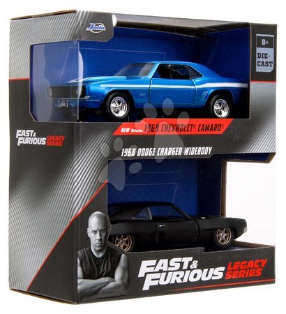 Modele machete - Mașinuțe Chevrolet Camaro 1969 a Dodge Charge Wide Body 1968 Fast & Furious Twin Pack Jada - 7