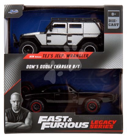 Modele machete - Mașinuțe Tejs Jeep Wrangler a Dodge Charger 1970 Fast & Furious Twin Pack Jada - 6