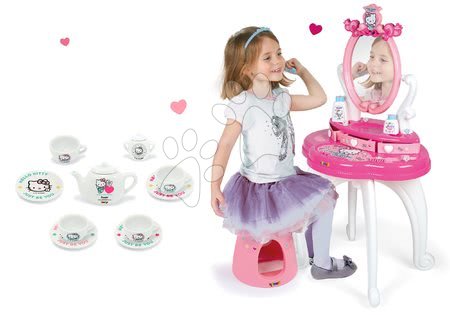 Hry na profese - Set kosmetický stolek se židličkou Hello Kitty Smoby