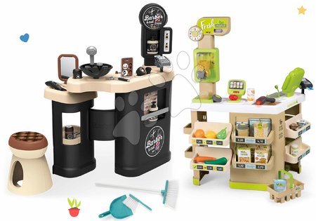 Coiffeuse pour enfants - Coiffeur Barber Cut&Barber Shop Smoby à trois portes