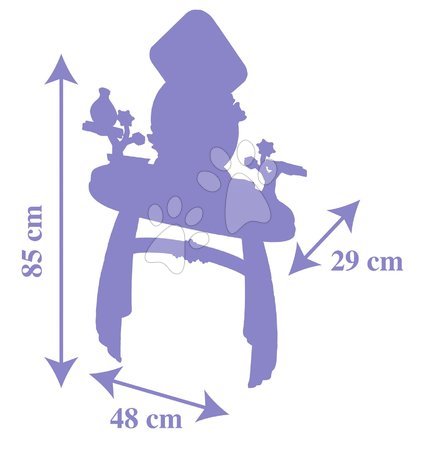 Kozmetična mizica za otroke - Kozmetična mizica s stolčkom Frozen Hairdresser Smoby - 5