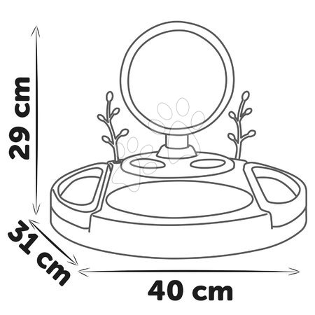 Dressing tables for kids - Kozmetický stolík s odnímateľným zrkadlom My Beauty Studio Smoby - 4