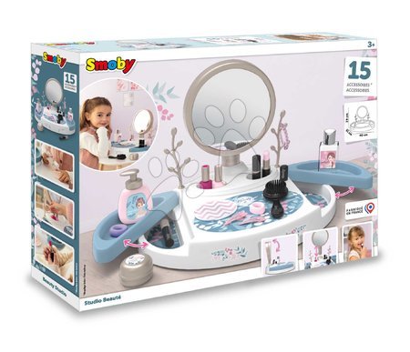 Dressing tables for kids - Kozmetický stolík s odnímateľným zrkadlom My Beauty Studio Smoby - 19