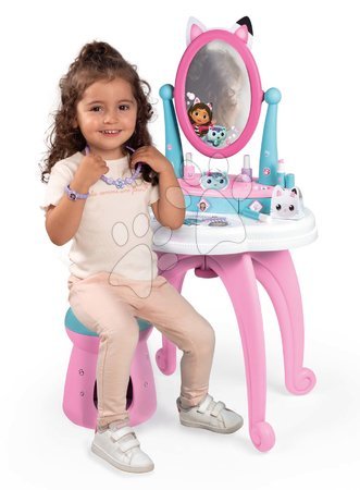 Kosmetiktisch für Kinder - Kosmetiktisch mit drehbarem Spiegel und Stuhl Gabby Dressing Table 2in1 Smoby - 2