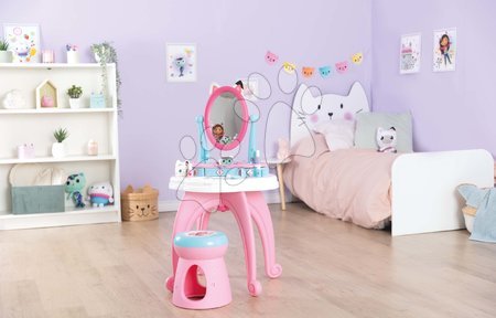 Kosmetiktisch für Kinder - Kosmetiktisch mit drehbarem Spiegel und Stuhl Gabby Dressing Table 2in1 Smoby - 7