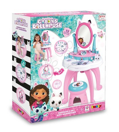 Play kitchen sets - Set kuchynka elektronická a kozmetický stolík Gabby Tefal French Touch Bubble Smoby - 23