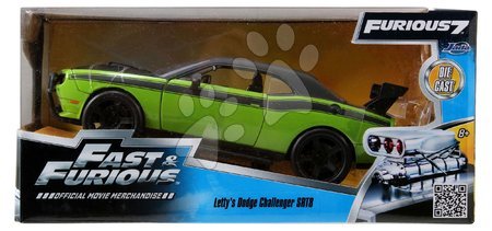 Játékautók és járművek - Kisautó Dodge Challenger SRT8 Fast & Furious Jada - 6