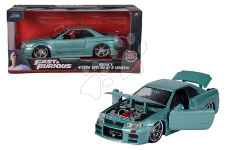 Játékautók és járművek - Kisautó Nissan Skyline GT-R Fast & Furious Jada - 3