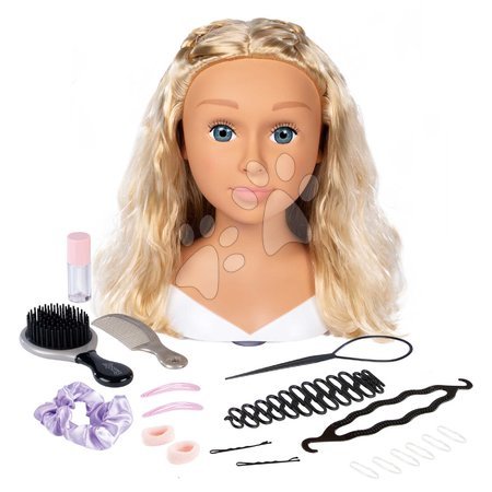 Smoby - Tête à coiffer pour coiffeuse avec des cheveux blonds My Beauty Blonde Styling Head Smoby