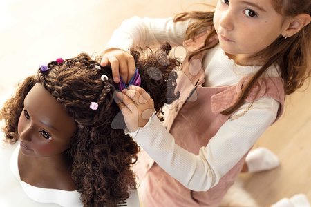 Machines à laver pour enfants - Set de buanderie avec machine à laver à chargement frontal et tête de coiffure aux cheveux bruns Wash&Clean Laundry Smoby - 24