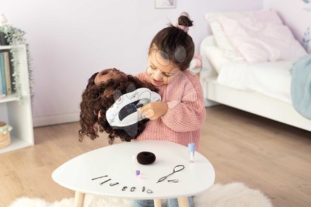 Machines à laver pour enfants - Set de buanderie avec machine à laver à chargement frontal et tête de coiffure aux cheveux bruns Wash&Clean Laundry Smoby - 26