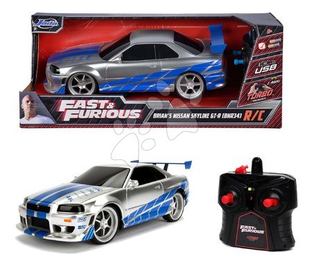 Voitures télécommandées - Voiture télécommandée RC Nissan Skyline GTR Fast & Furious Jada - 7