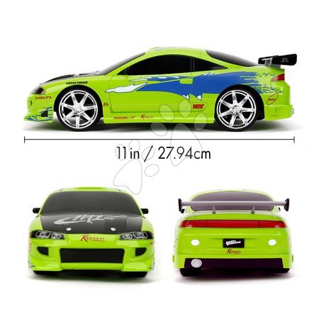 Távirányítós járművek - Távirányítós kisautó RC Brian Mitsubishi Eclipse 1995 Fast & Furious Jada - 12