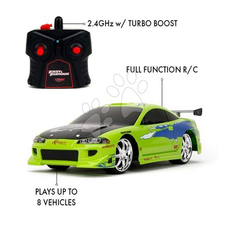 Coches y simuladores de conducción | Página 3 - Coche de control remoto RC Brian Mitsubishi Eclipse 1995 Fast & Furious Jada