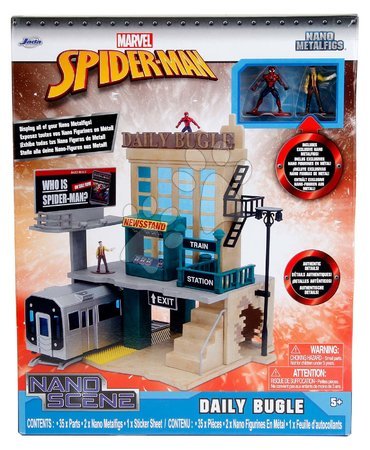 Játékautók és járművek - Építőjáték Marvel Spiderman NYC Deluxe Nano Scene Jada - 8