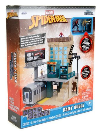 Játékautók és járművek - Építőjáték Marvel Spiderman NYC Deluxe Nano Scene Jada - 9