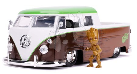 Modely - Autíčko Marvel Groot 1963 VW Bus Pickup Jada - 2