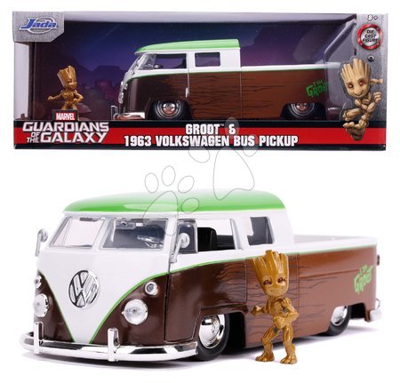 Modely - Autíčko Marvel Groot 1963 VW Bus Pickup Jada - 16