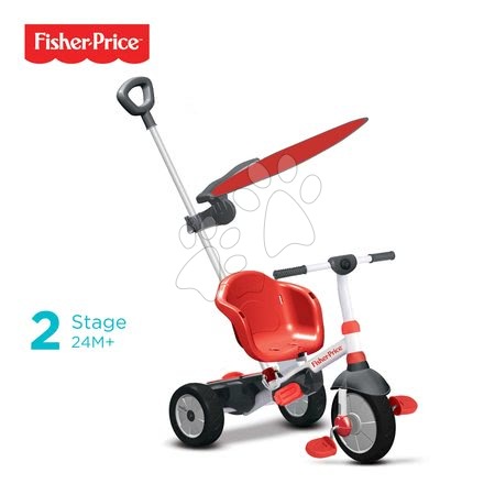 Tříkolky od 10 měsíců - Tříkolka Fisher-Price Charm Plus Touch Steering smarTrike - 2