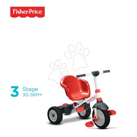 Tříkolky od 10 měsíců - Tříkolka Fisher-Price Charm Plus Touch Steering smarTrike - 4