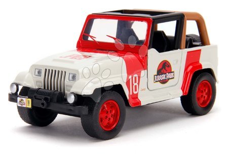 Hračky pre deti od 6 do 9 rokov - Autíčko Jeep Wrangler Jurassic World Jada