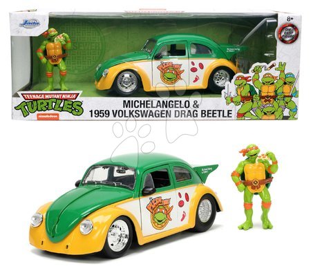 Modely - Ninja Turtles Car VW Drag Beetle 1959 Jada - 20