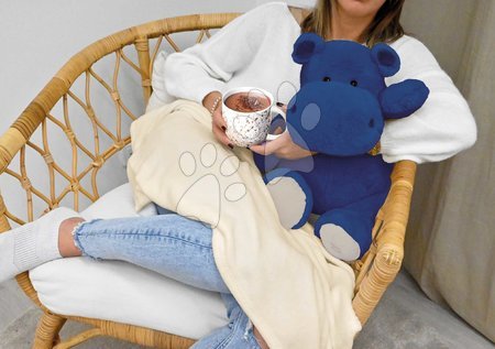 Plush toys - Plyšový hroch s dekou Royal Blue Hippo Chill Histoire d’ Ours_1