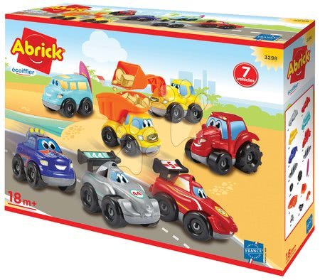 Dětské stavebnice - Stavebnice se 7 autíčky Abrick Fast Car Écoiffier_1