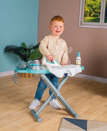 Hry na domácnost - Žehlicí prkno se žehličkou Ironing Board Steam Iron Smoby - 10