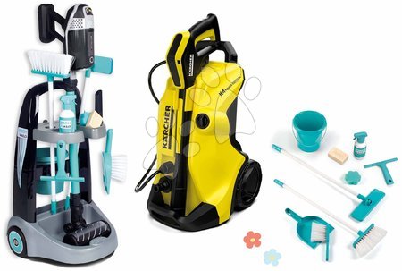 3 - 6 years - Set cleaning cart and high-pressure cleaner Rowenta Trolley Smoby