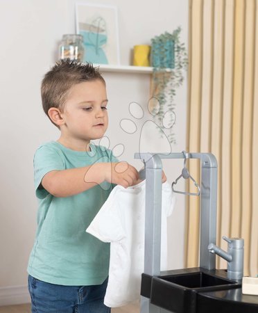 Machines à laver pour enfants - Set de buanderie avec machine à laver à chargement frontal et cuisine avec bouillonnement Rowenta Wash&Clean Smoby - 18