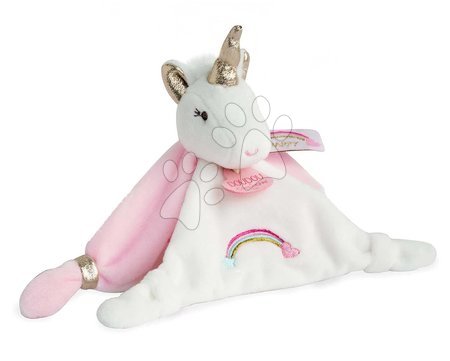 Baby and toddler toys - Plyšový jednorožec na maznanie Unicorn Lucie la Licorne Doudou et Compagnie