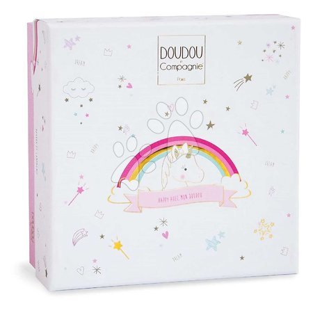 Hračky na mazlení DouDou - Plyšový jednorožec k mazlení Unicorn Lucie la Licorne Doudou et Compagnie - 2