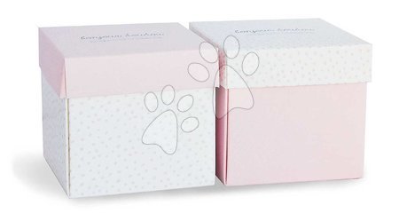 Hračky na mazlení DouDou - Plyšový zajíček k mazlení Bunny Pink Flower Box Doudou et Compagnie - 5