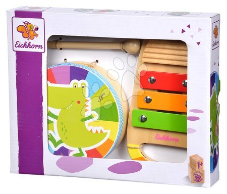 Musical toy instruments - Wooden Musical Instruments Music Set Eichhorn - 3