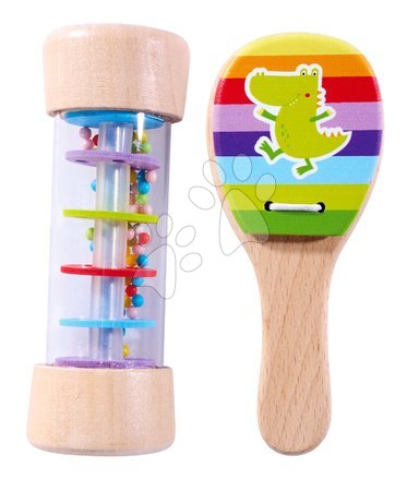 Instruments de musique pour enfants - Instruments de musique en bois Music Set Rattle Eichhorn