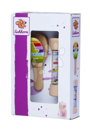 Musical toy instruments - Wooden Musical Instruments Music Set Rattle Eichhorn - 2